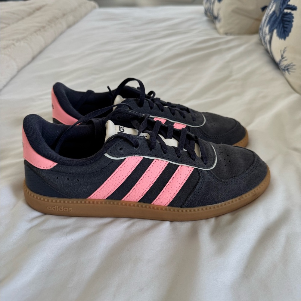 Adidas Blue and Pink Athletic Shoes